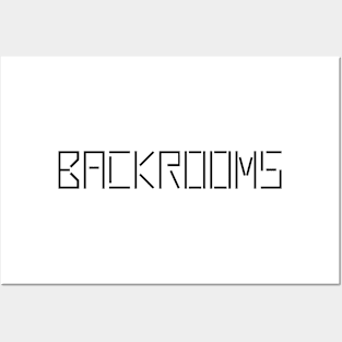 Backrooms (Liminal Space) (black) Posters and Art